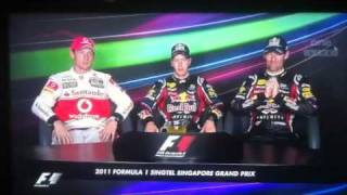 Singapore post race press conference