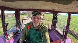 Hard WORK on a FARM in Switzerland! A Ukrainian saws a forest