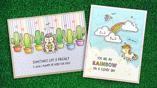 Intro to Sometimes Life is Prickly & My Rainbow + 2 cards from start to finish