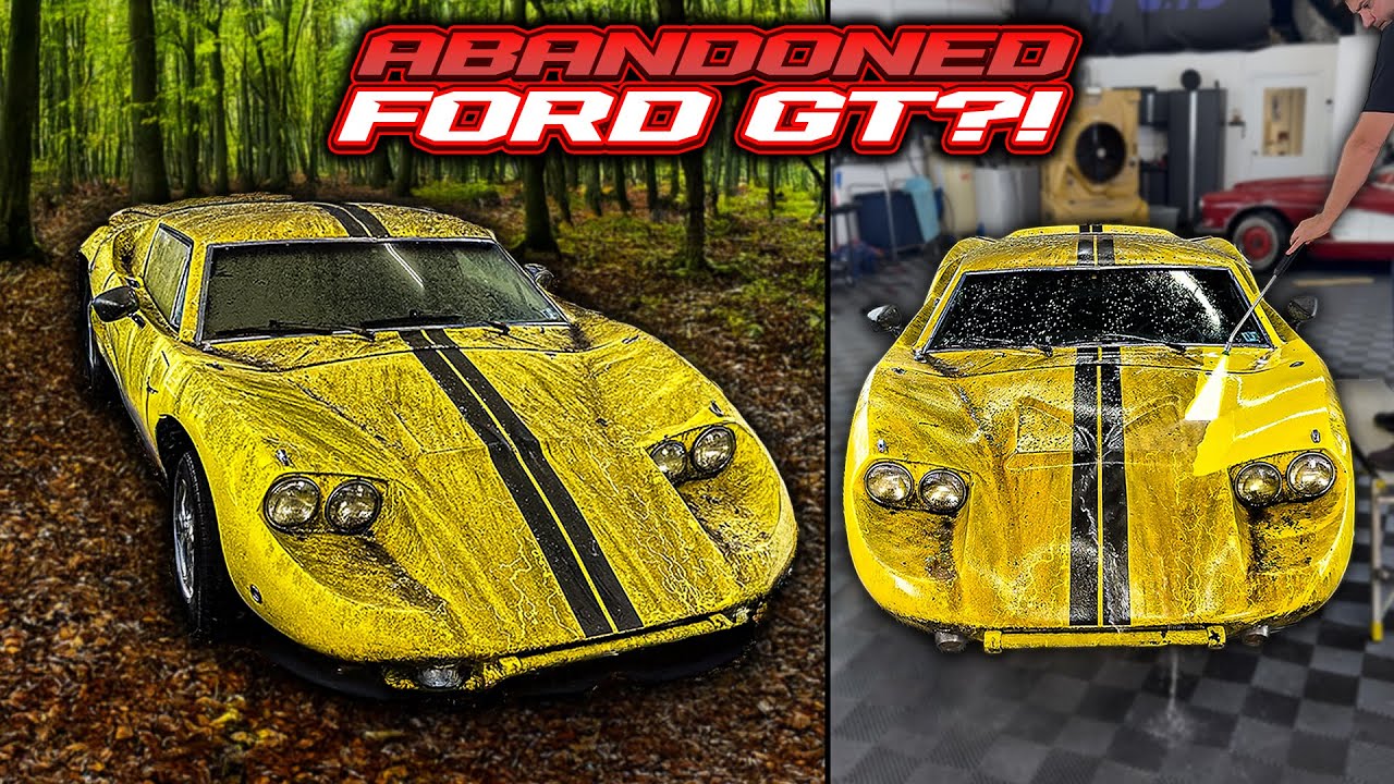 Deep Cleaning an ABANDONED Ford GT?! Or Is It...