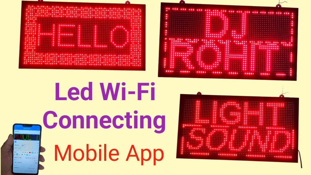 LED SCROLLING DISPLAY || LED MOVING DISPLAY || DIGITAL BOARD|| LIGHT ...