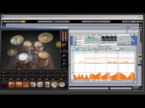 Opcode Studio Vision Pro MIDI Control of Windows PC DAW Example 4: Volume Control.