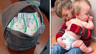 Boy Brings Diapers To School Every Day - Parents Bursts Into Tears When Realizing Why