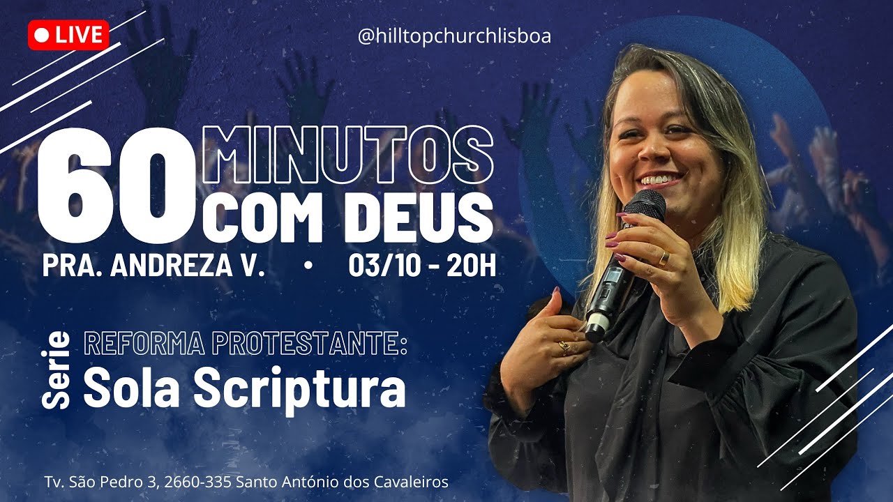 Culto 60 minutos com Deus | Sola Scriptura | Pr. Andreza Vieira ...