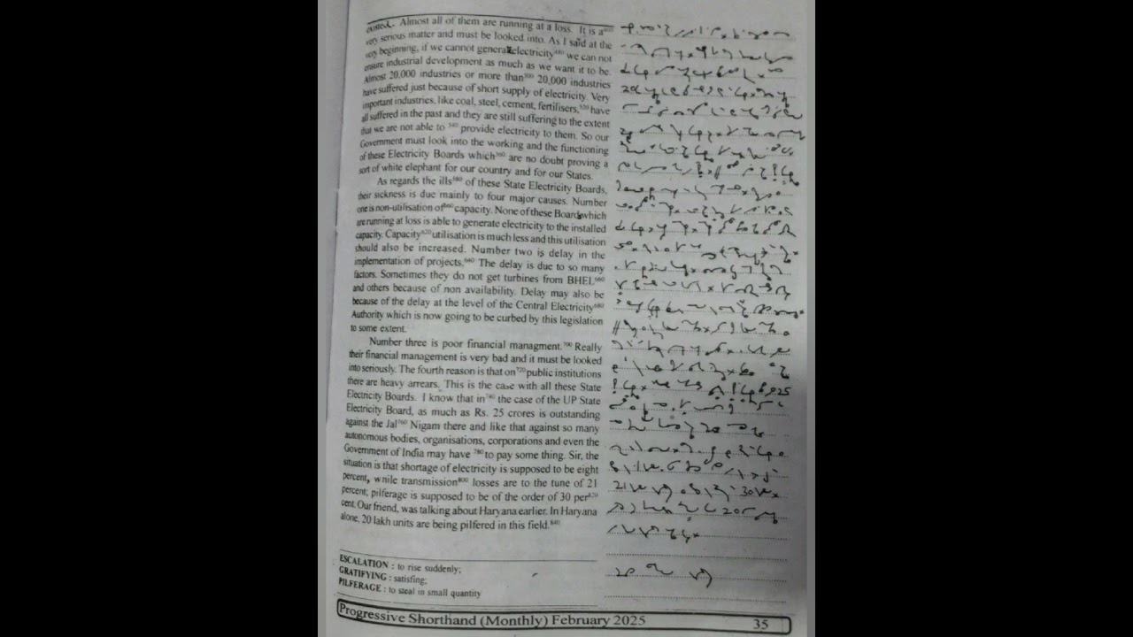 100 WPM | Exercise No.20 | English Shorthand | Progressive Magazine (February 2025) | #shorthand