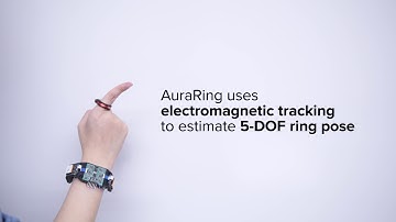 Demo of AuraRing: Precise Electromagnetic Finger Tracking