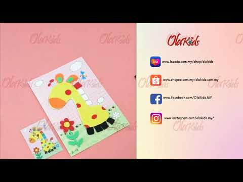 OlaKids 3D Eva Foam Sticker Pre Cut DIY Craft