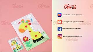 OlaKids 3D Eva Foam Sticker Pre Cut DIY Craft