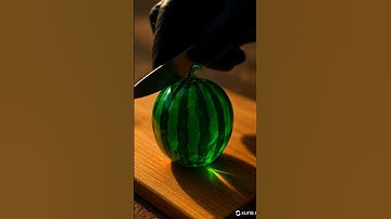 ASMR Cutting Glass Fruit🍓 #asmr  #ai #shorts #viral #animation #relaxing #ambient #fruitcutting