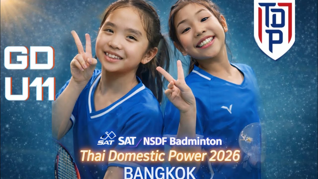 GD U11 รอบแบ่งกลุ่มSAT NSDF Badminton Thai Domestic power 2026 ภาคกรุงเทพมหานคร