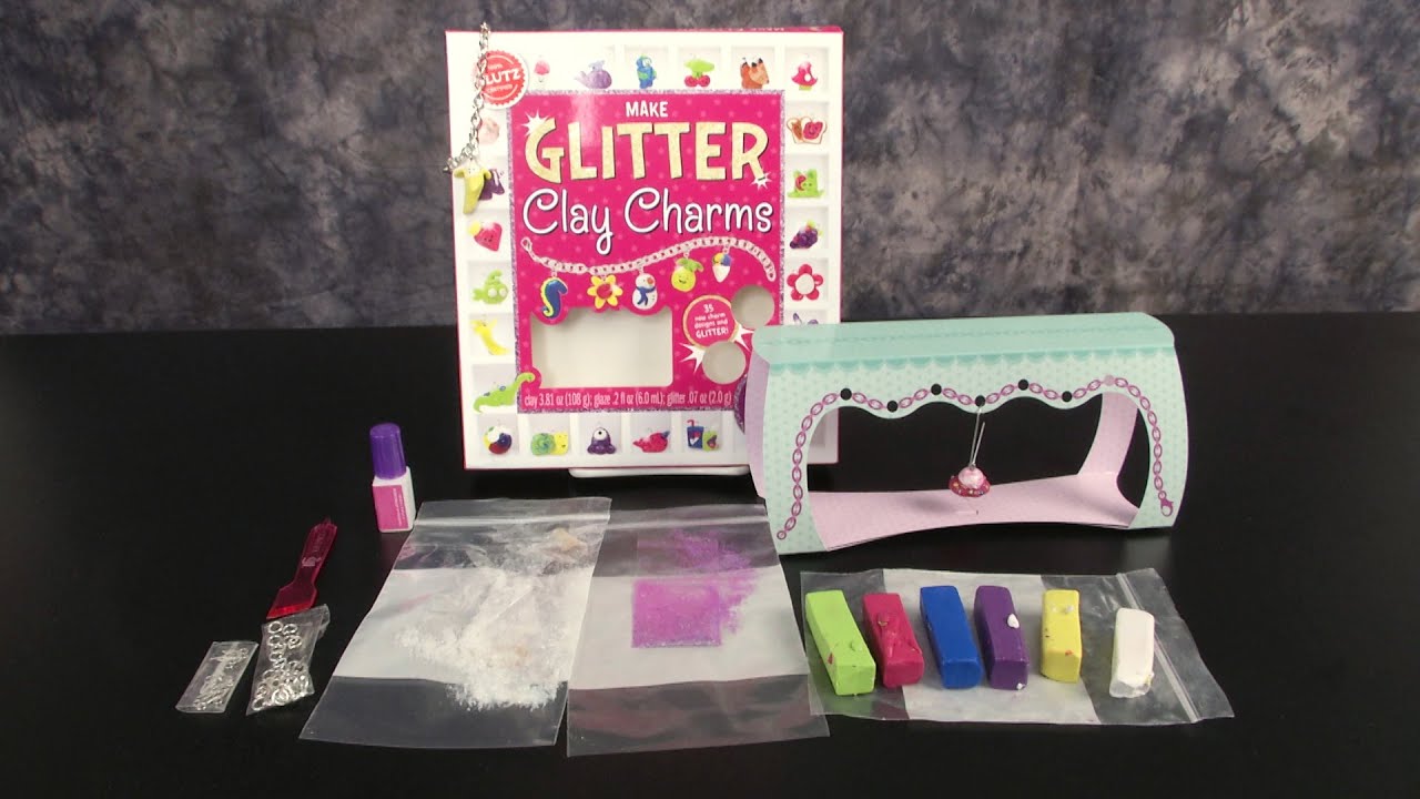 Klutz Make Glitter Clay Charms – Paper June