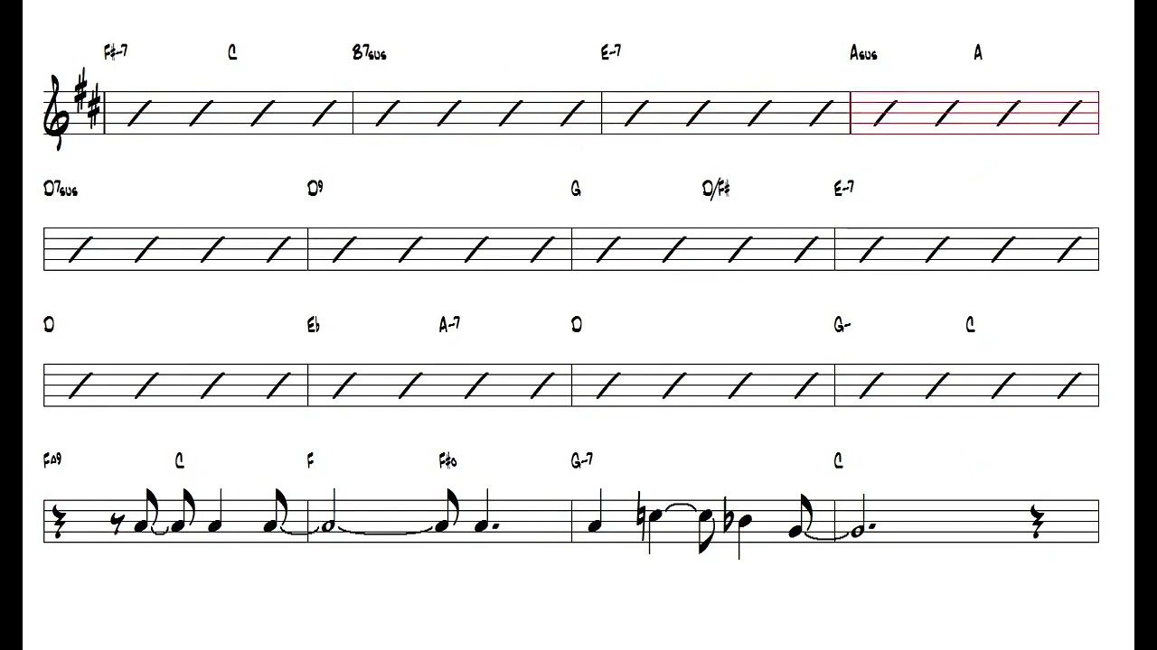 The Way You Look Tonight Jerome Kern 1936 Alto Sax