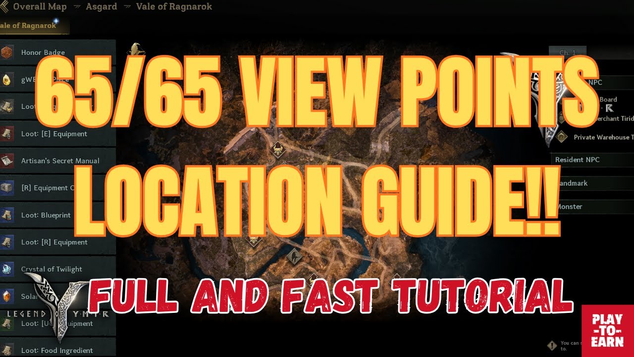 Legend of Ymir – All 65 Viewpoints Full Guide!