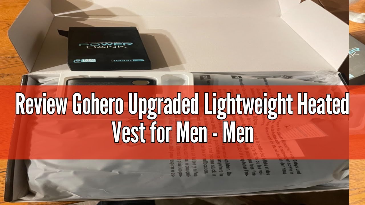 Review Gohero Upgraded Lightweight Heated Vest for Men - Men's Electric Heating Vest with 10000mAh L
