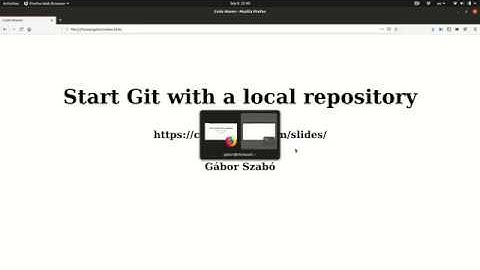 Getting started with Git on Linux in a local repository