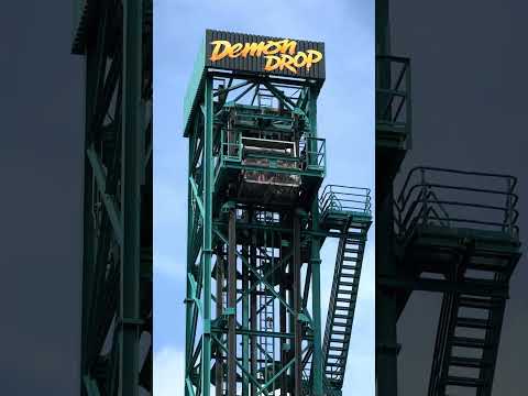 The last of its kind in the USA! Demon Drop at Dorney Park in Pennsylvania #dorneypark #droptower