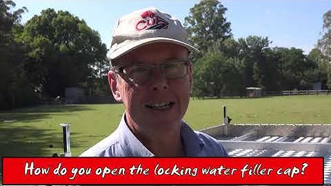 CUB HANDY TIPS: How do you open the locking water filler cap?