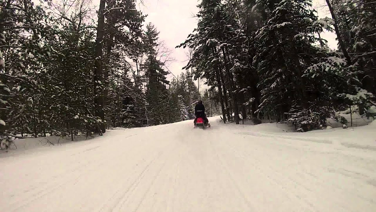Snowmobiling in Michigan 4 January 17th 2014 YouTube