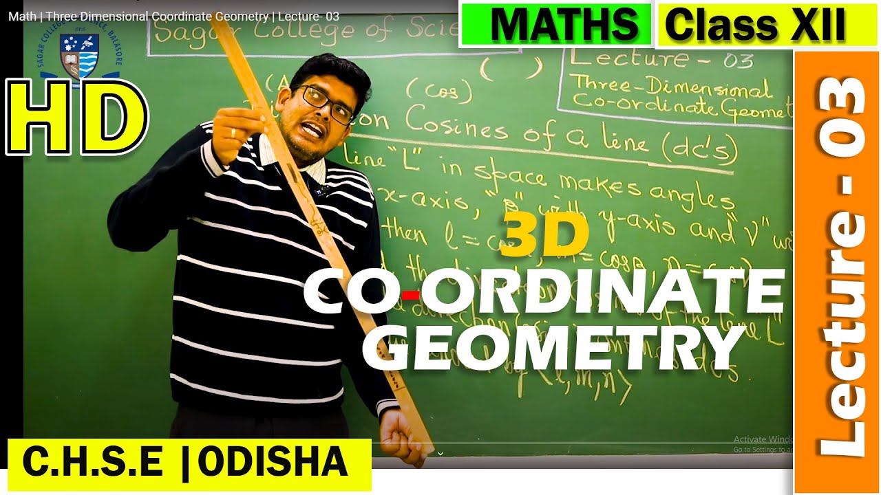 Math | Three Dimensional Coordinate Geometry | Lecture- 03