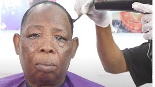 100M  ⬆️ GRANDMA😳VIRAL 😱 MUST WATCH🔥 SHE WAS TRANSFORMED💄 MELANIN  HAIR AND MAKEUP TRANSFORMATION