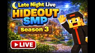 LATE NIGHT LIVE STREAM I Collecting resources in OLAF CITY I Hideout SMP I KHYUAM GAMING #hideoutsmp