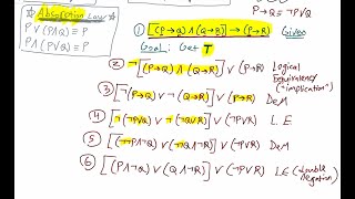 Discrete Math Logic Example