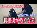 ダンベル１個だけで腕相撲が強くなる筋トレ３種目【元アームレスリング県大会２位が解説】