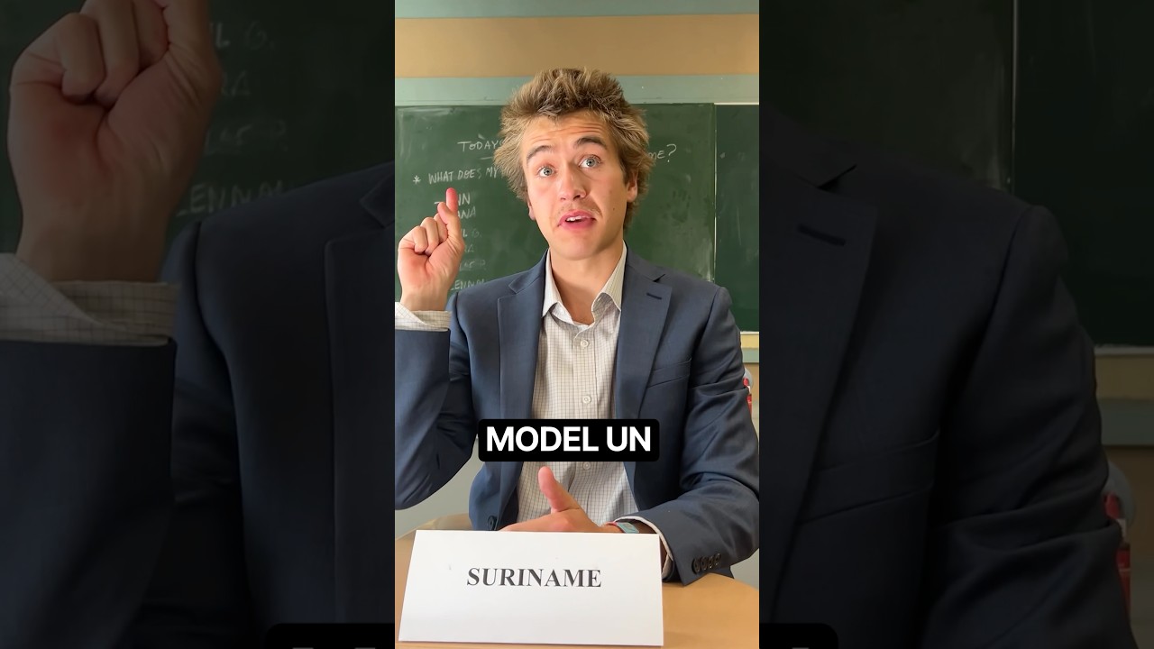 the accents add to it #americanhighshorts #modelun #highschool #comedy #skit