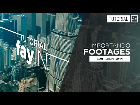 After Effects y el Plugin FayIN para importar Footages #Diseño #PostProduccion #Video