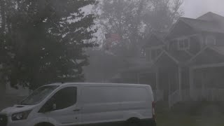 Strong Winds, Flooding Rains in Chicago Suburb of Mount Prospect