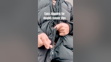 Trick to zip two way zipper easily everytime. #Zipper #chain #coat #jacket #cloth #clothhack #trick