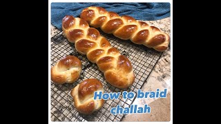 How to braid a 3-strand challah & a challah knot roll