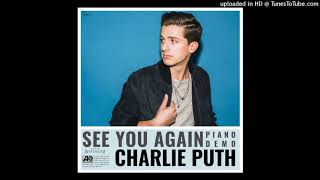 Charlie Puth - See You Again (Solo) [Audio]