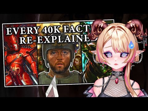 VTuber gets overwhelmed by Warhammer 40k factions - Bricky reaction