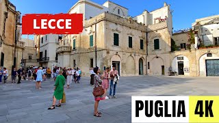 PUGLIA, ITALY  [4K] Lecce City Centre — Walking Tour