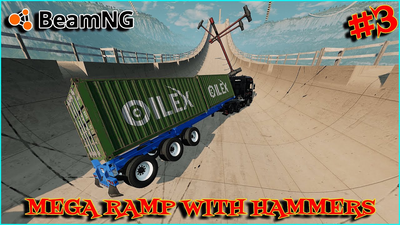 Imminent Destruction: The Fatal Mega Ramp GTA 5 ! #3 - BeamNG.Driver ...