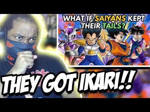 What if SAIYANS Kept Their TAILS? PART 1 REACTION (Salad Saiyan)