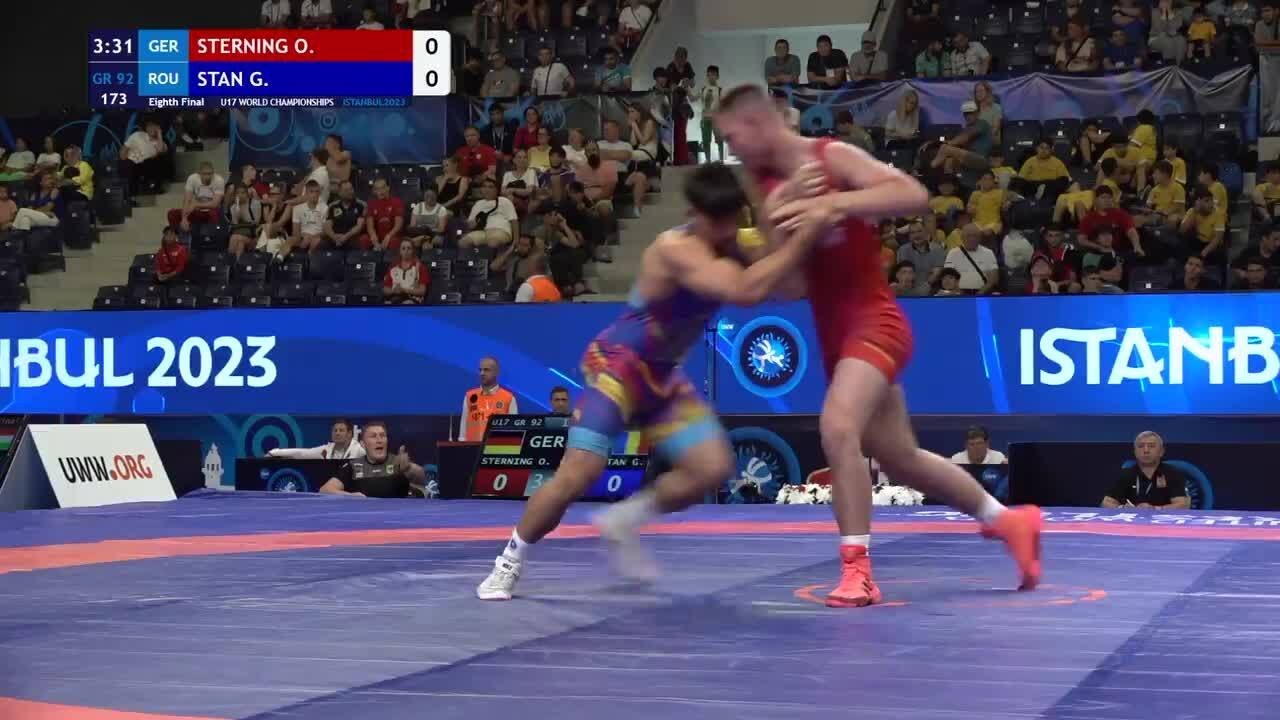 Eighth Final • GR 92Kg • Ole Ayke STERNING (GER) vs. Gabriel Eduardo STAN (ROU)