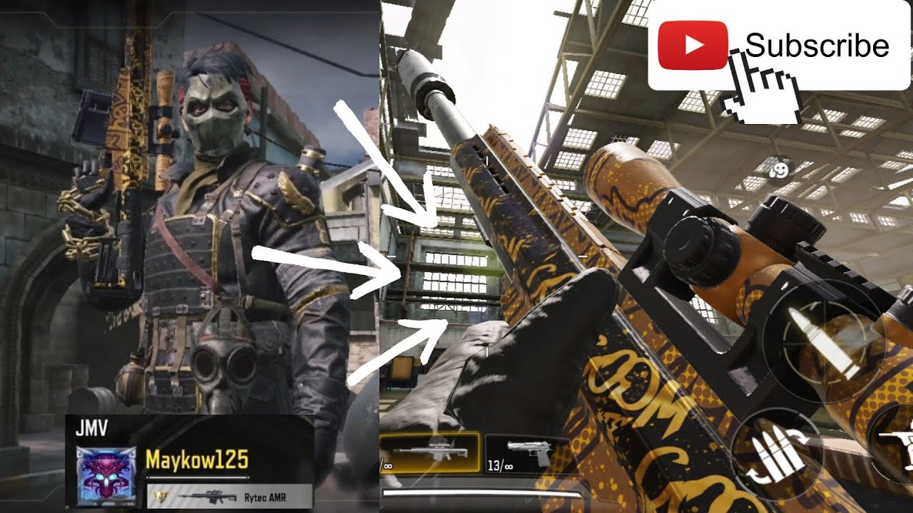 COD MOBILE SNIPER TESTANDO RYTEC AMR GOLD