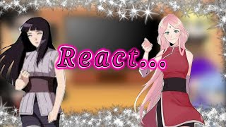 Boruto and his friends react  to hinata and sakura(read the discription)
