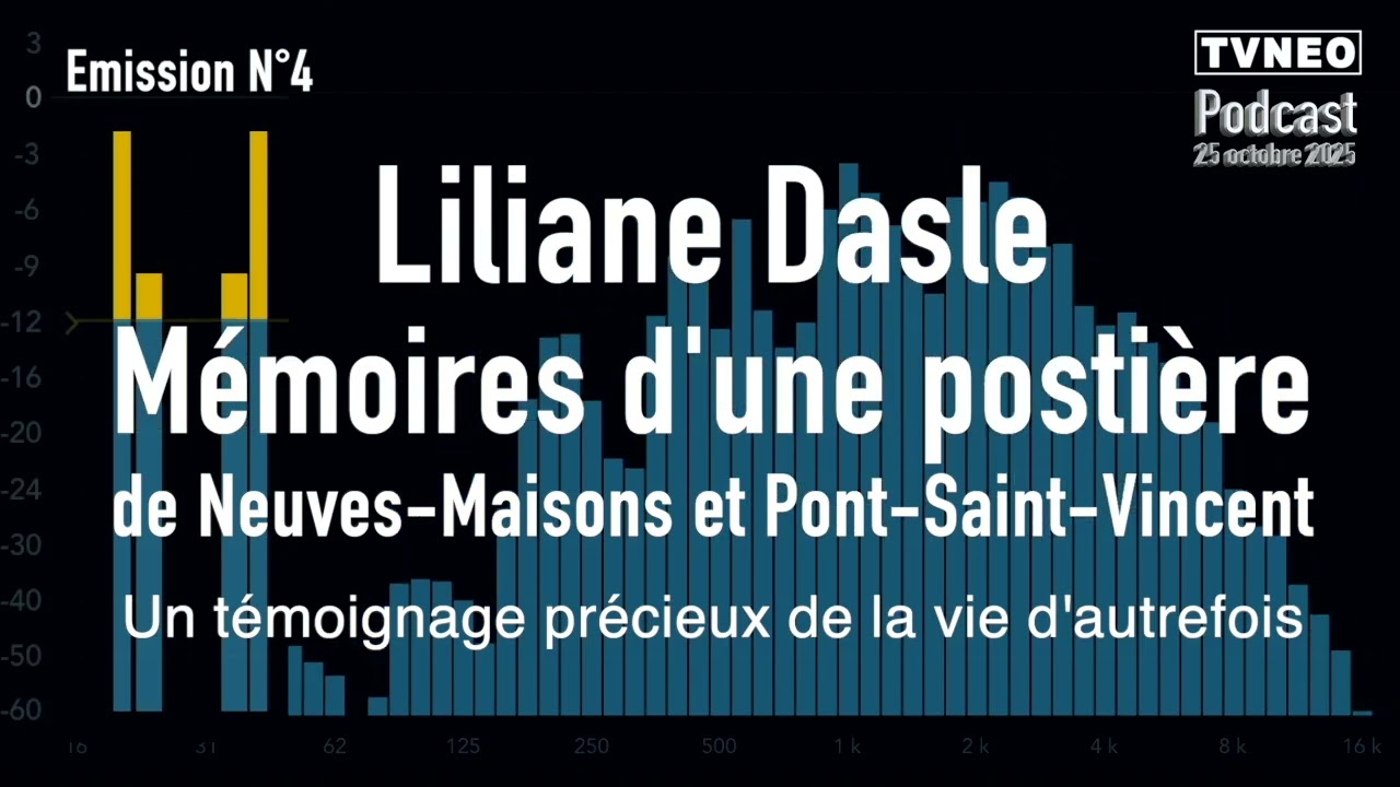 2025 - Liliane Dasle, l'histoire d'une postière de Neuves-Maisons et de Pont-Saint-Vincent en 1970.