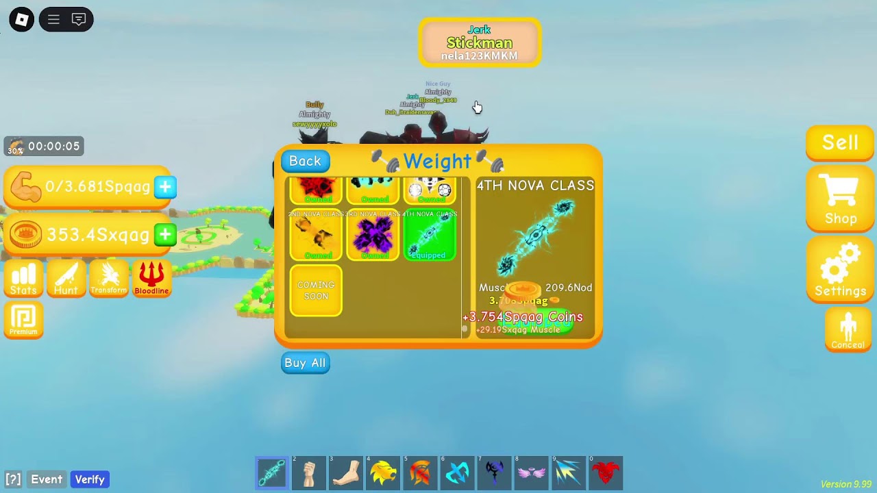 Roblox Legacy Lifting Simulator 5TH HYPER REBİRTH