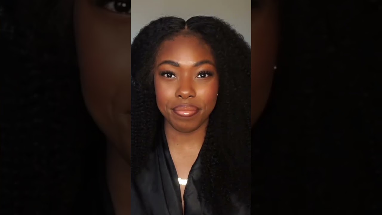 4C EDGES KINKY CURLY WIG INSTALL, LOOKS SO NATURAL! 