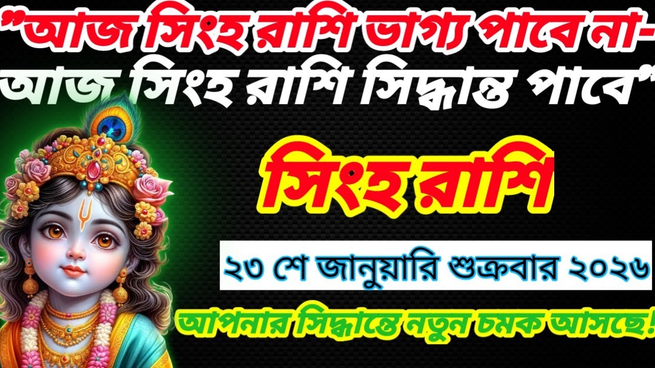 ২৩শে জানুয়ারি: সিংহ রাশি নাকি আপনার সিদ্ধান্ত—কে জিতবে আজ? আজ থামলে হার, সিদ্ধান্ত নিলেই জয়