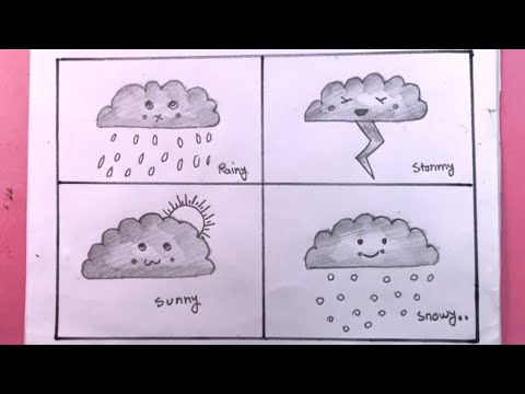 كيفية رسم طقس مختلف رسم طقس مختلف