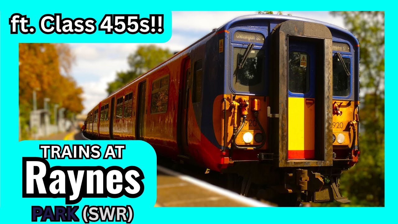 Raynes Third Line Trains at Raynes Park, SWML - 31.8.25 - YouTube