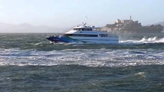 San Francisco Bay High Storm Windy Small Craft Warning Gale Force Winds. October 3, 2015, 5pm.