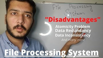What is File Processing System | Disadvantages with Examples | Urdu/Hindi | Learn With Ibrahim