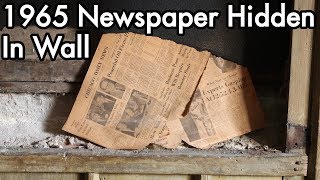 Red Rooster Inn Restoration 14½: 1965 Newspaper Found In Wall / Window