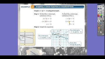 4.5 Graphing Linear Equations in Standard Form